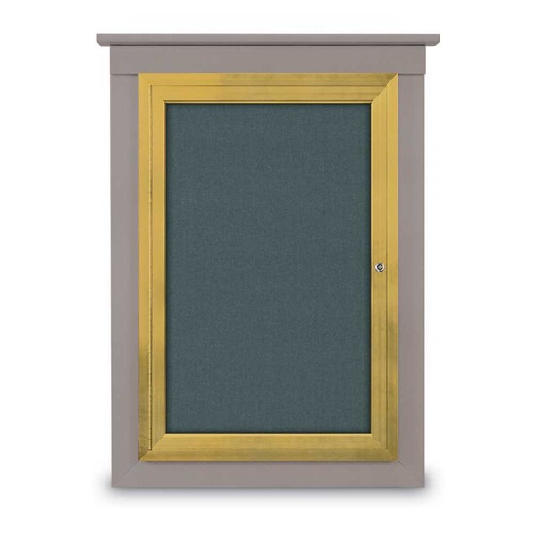 United Visual Products Letterboard, 36x24, Satin/Blue UV9020ACS3624-SATIN-BARBLU - main